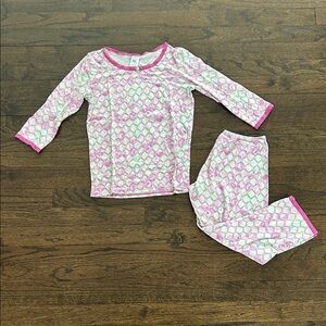 Esme Girls Adorable Pink and Green Pajama Set Size 14
